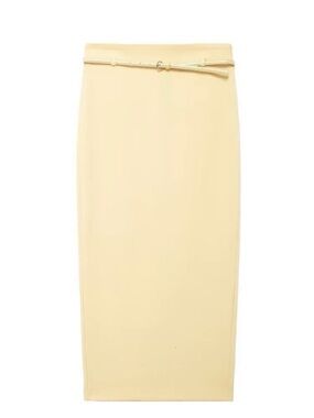 NWT Zara butter Yellow Skirt